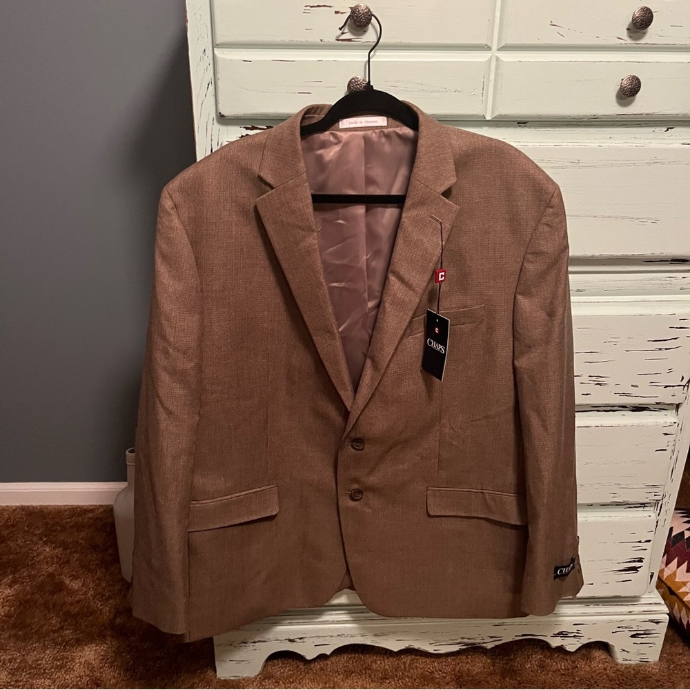 Chaps Brown Men's Sport Coat. Size 48 regular. NWT.